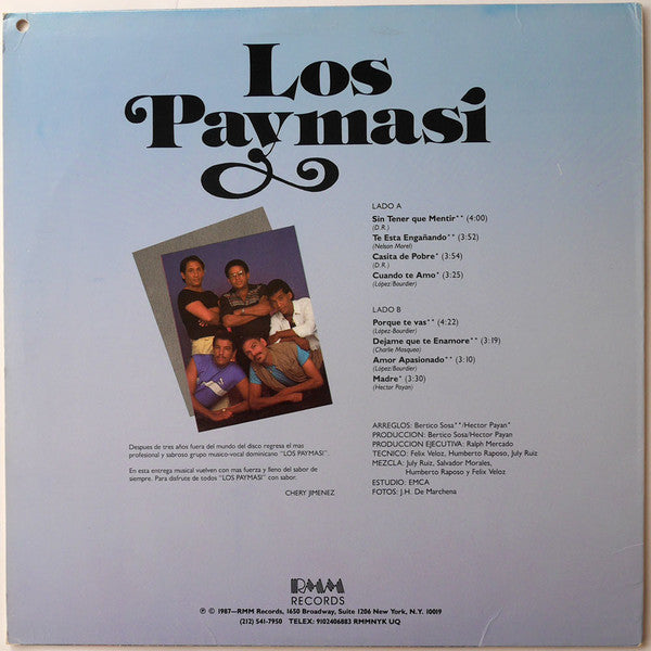 Los Paymasi - Los Paymasi (Vinyl, LP, Album) Good Plus (G+) / Very Good (VG)