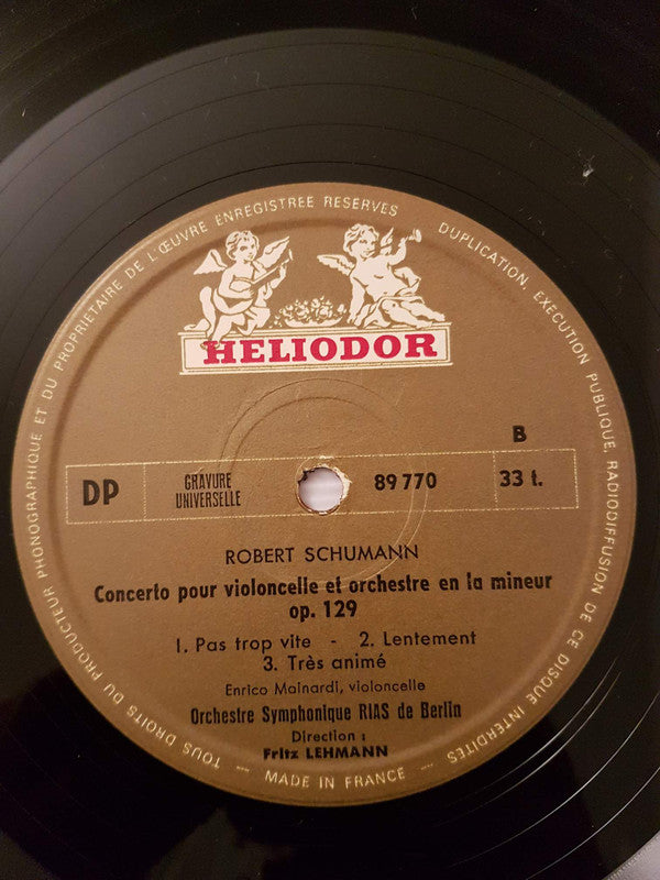 Enrico Mainardi - J. Haydn, Schumann - Concertos Pour Violoncelle Et Orchestre (Vinyl, LP) Very Good (VG) / Good Plus (G+)