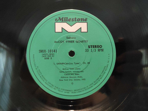 McCoy Tyner - Sahara (Vinyl, LP, Album, Stereo) Near Mint (NM or M-) / Very Good Plus (VG+)