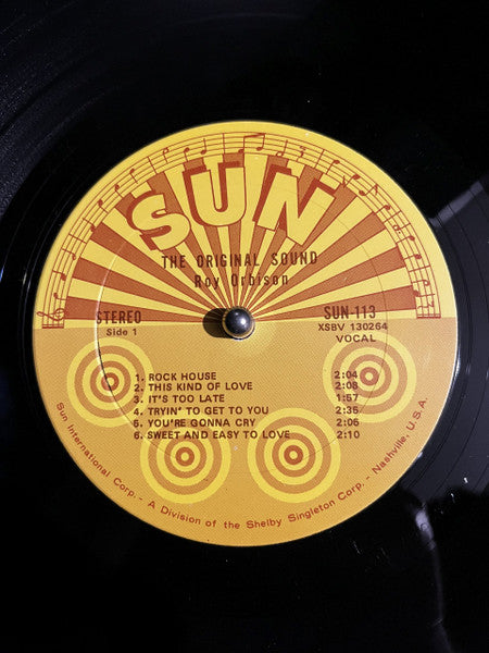 Roy Orbison - The Original Sound (Vinyl, LP, Album) Very Good (VG) / Very Good (VG)