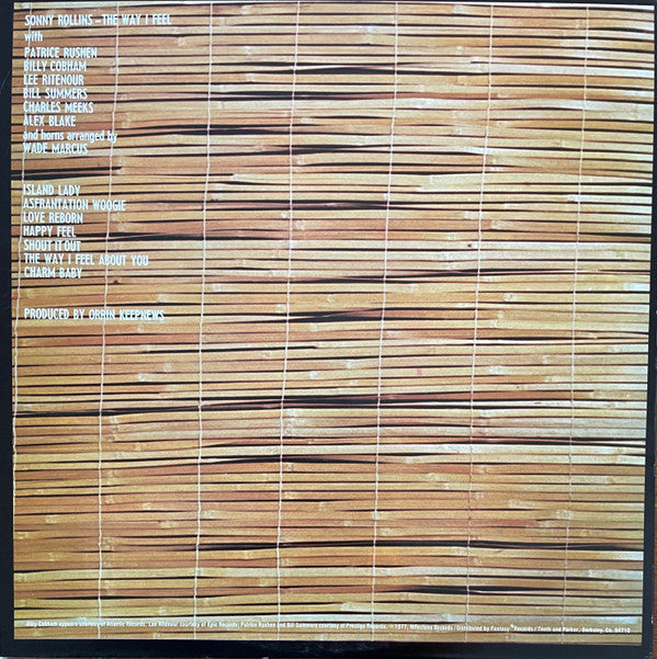 Sonny Rollins - The Way I Feel (Vinyl, LP, Album) Very Good (VG) / Very Good (VG)