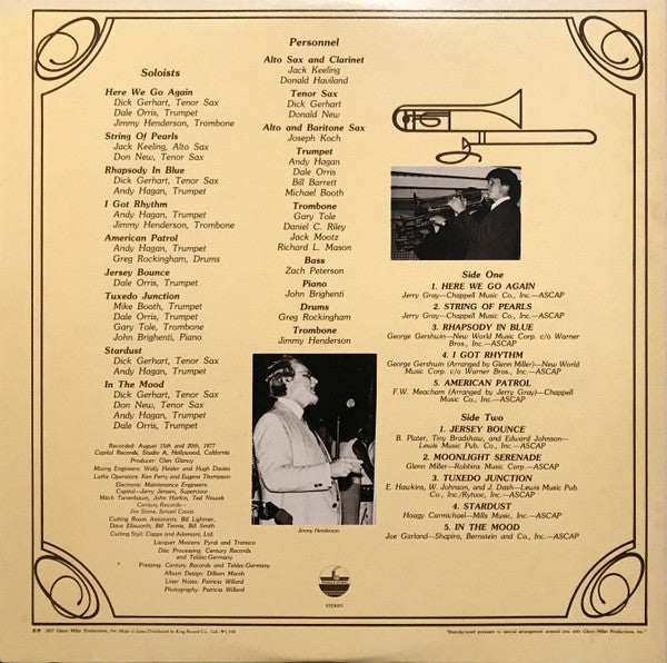 The Glenn Miller Orchestra - The Direct Disc Sound Of The Glenn Miller Orchestra (Vinyl, LP, Limited Edition, Stereo) Very Good Plus (VG+) / Good Plus (G+)