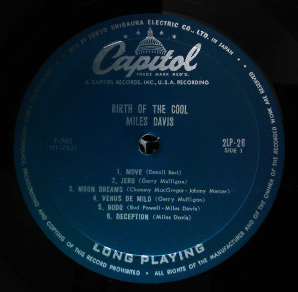 Miles Davis - Birth Of The Cool (Vinyl, LP, Album, Compilation, Mono) Very Good (VG) / Very Good (VG)