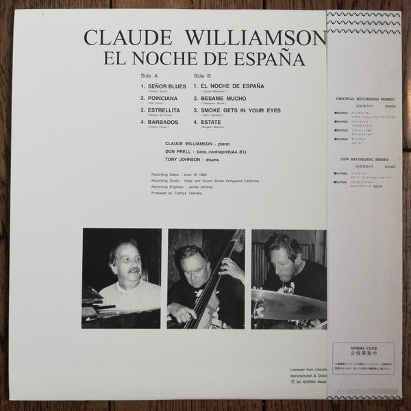 Claude Williamson - El Noche De España (Vinyl, LP, Album, Limited Edition, Stereo) Very Good Plus (VG+) / Near Mint (NM or M-)