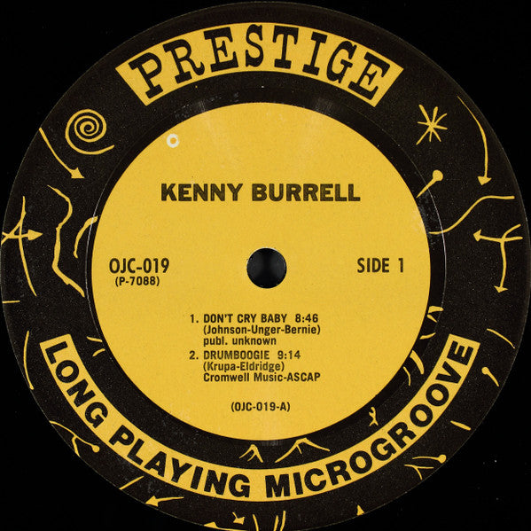 Kenny Burrell - Kenny Burrell (Vinyl, LP, Album, Reissue, Mono) Very Good (VG) / Good (G)