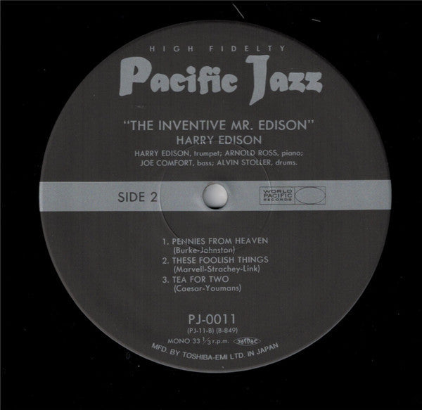 Harry Edison - The Inventive Mr. Edison (Vinyl, LP, Album, Reissue,...
