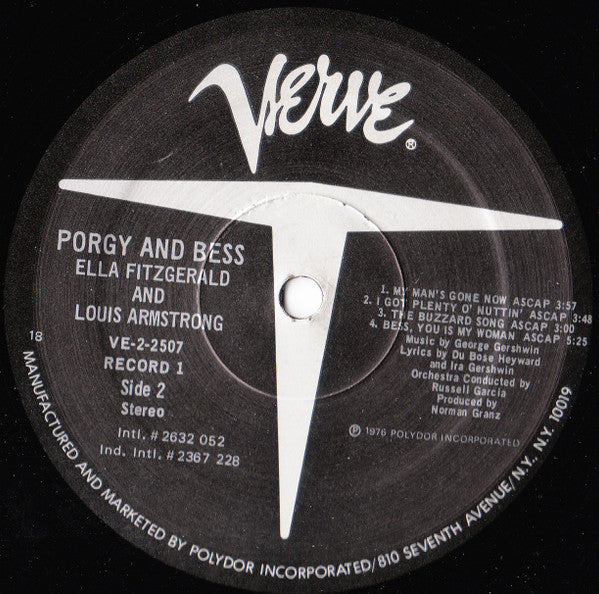 Ella Fitzgerald - Porgy & Bess (2xVinyl, LP, Album, Reissue) Very Good (VG) / Very Good Plus (VG+)