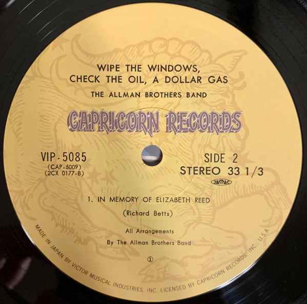 The Allman Brothers Band - Wipe The Windows, Check The Oil, Dollar Gas (2xVinyl, LP, Album, Reissue) Good Plus (G+) / Good Plus (G+)