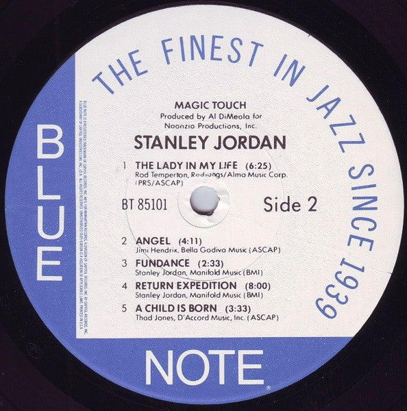 Stanley Jordan - Magic Touch (Vinyl, LP, Album, Stereo) Very Good Plus (VG+) / Very Good Plus (VG+)