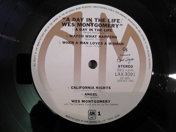 Wes Montgomery - A Day In The Life (Vinyl, LP, Album, Limited Edition)