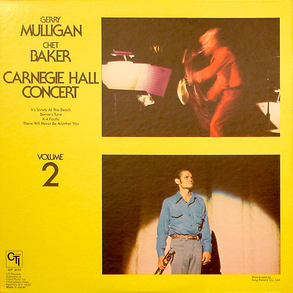 Gerry Mulligan - Carnegie Hall Concert - Volume 2 (Vinyl, LP, Album) Very Good Plus (VG+) / Very Good Plus (VG+)