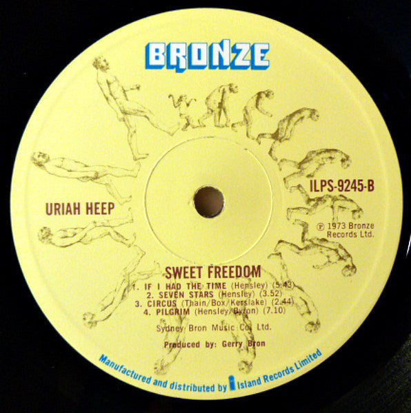 Uriah Heep - Sweet Freedom (Vinyl, LP, Album, Stereo) Good Plus (G+) / Very Good (VG)
