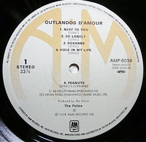 The Police - Outlandos D'Amour (Vinyl, LP, Album)