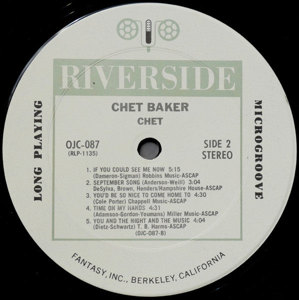 Chet Baker - Chet (Vinyl, LP, Album, Reissue, Stereo)