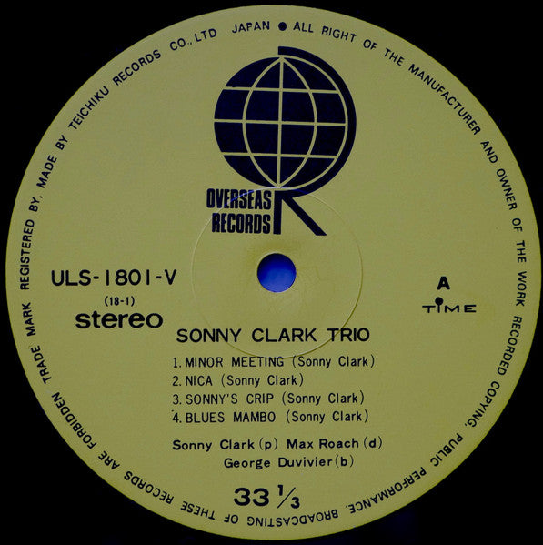 Sonny Clark Trio - Sonny Clark Trio (Vinyl, LP, Album, Reissue, Ste...