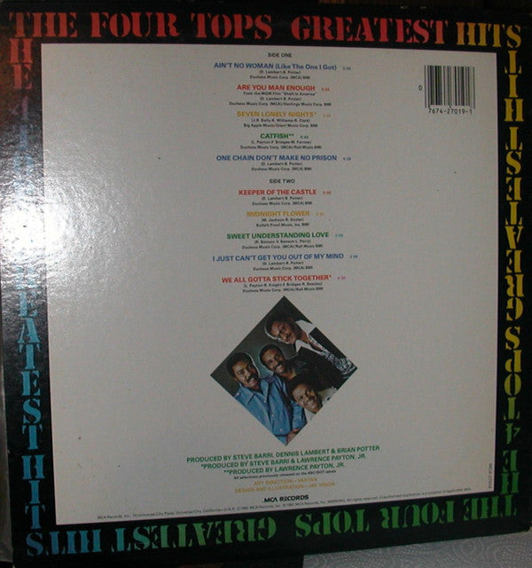 Four Tops - Greatest Hits (1972 - 1976) (Vinyl, LP, Compilation) Very Good (VG) / Very Good (VG)