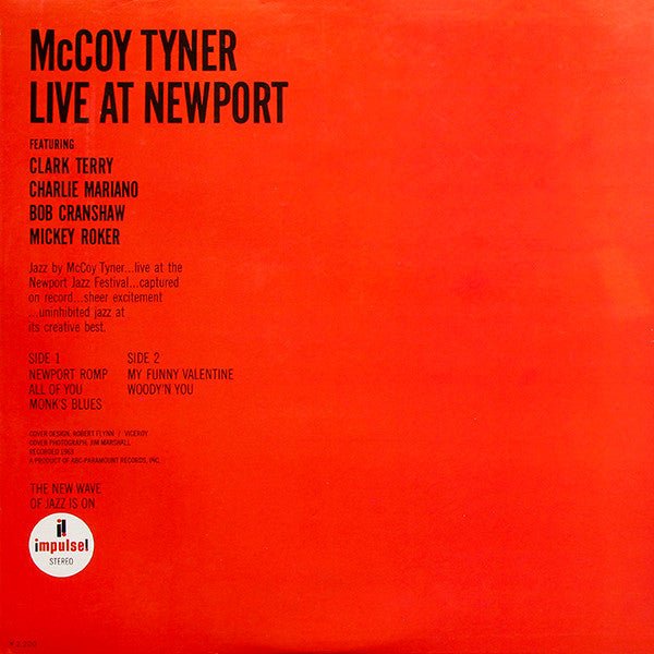 McCoy Tyner - Live At Newport (Vinyl, LP, Album, Reissue, Stereo) Very Good Plus (VG+) / Very Good Plus (VG+)