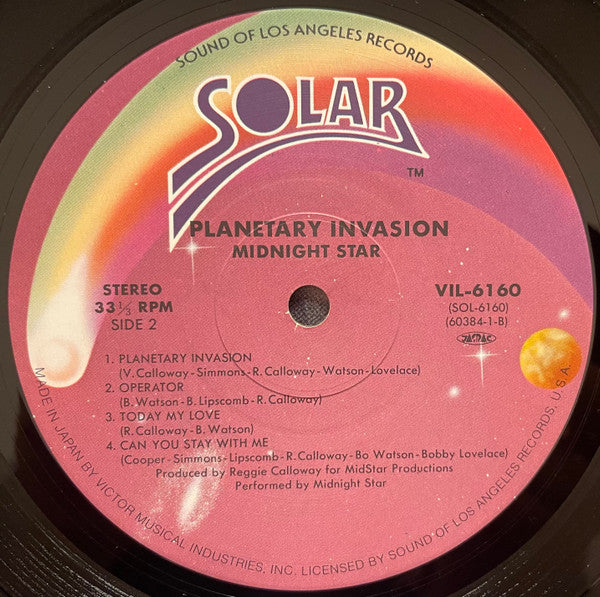 Midnight Star - Planetary Invasion (Vinyl, LP, Album) Near Mint (NM or M-) / Very Good Plus (VG+)