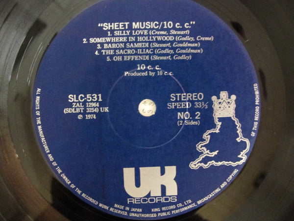 10cc - Sheet Music (Vinyl, LP, Album)