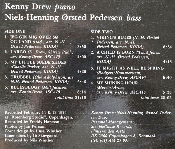 Kenny Drew - Duo 2 (Vinyl, LP, Album, Reissue, Stereo) Very Good Plus (VG+) / Very Good (VG)