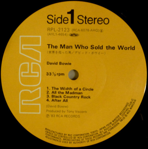 David Bowie - The Man Who Sold The World (Vinyl, LP, Album, Reissue, Stereo) Very Good Plus (VG+) / Near Mint (NM or M-)