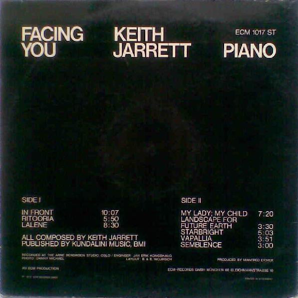 Keith Jarrett - Facing You (Vinyl, LP, Album)