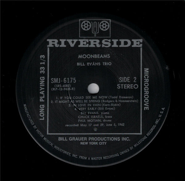 The Bill Evans Trio - Moon Beams (Vinyl, LP, Album, Reissue)