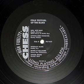 Muddy Waters - Folk Festival Of The Blues (Vinyl, LP, Album, Reissue, Mono) Very Good Plus (VG+) / Very Good (VG)