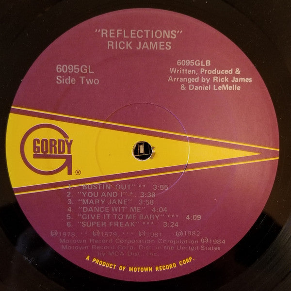 Rick James - Reflections (Vinyl, LP, Compilation) Very Good (VG) / Very Good (VG)