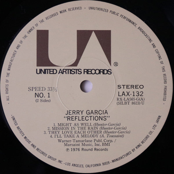 Jerry Garcia - Reflections (Vinyl, LP, Album, Reissue) Very Good (VG) / Very Good Plus (VG+)