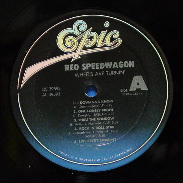 REO Speedwagon - Wheels Are Turnin' (Vinyl, LP, Album, Stereo) Good Plus (G+) / Very Good (VG)