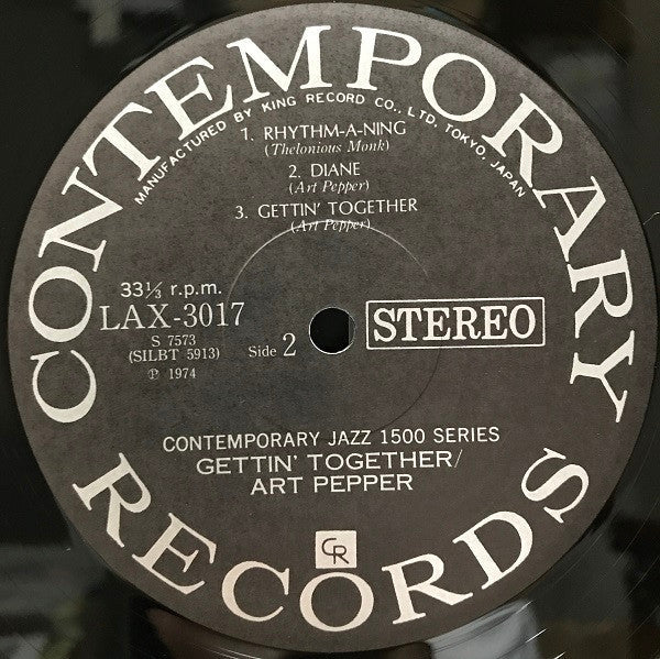 Art Pepper - Gettin' Together! (Vinyl, LP, Album, Limited Edition, ...