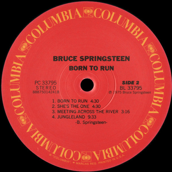 Bruce Springsteen - Born To Run (Vinyl, LP, Album, Reissue, Remastered) Very Good Plus (VG+) / Very Good Plus (VG+)