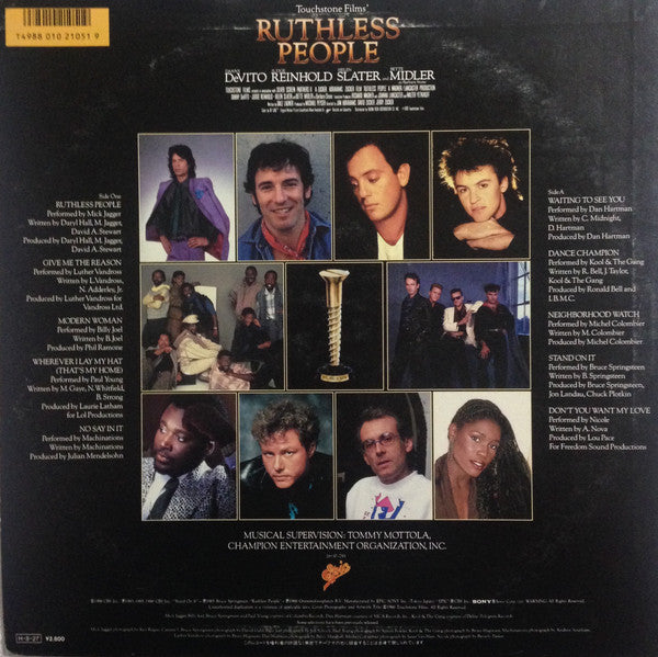 Various - Ruthless People (The Original Motion Picture Soundtrack) ...