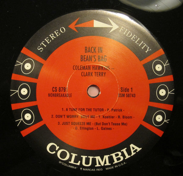 Coleman Hawkins - Back In Bean's Bag (Vinyl, LP, Partially Mixed, Reissue, Stereo) Very Good Plus (VG+) / Near Mint (NM or M-)