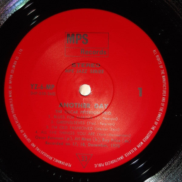 The Oscar Peterson Trio - Another Day (Vinyl, LP, Album, Reissue) Very Good (VG) / Very Good (VG)