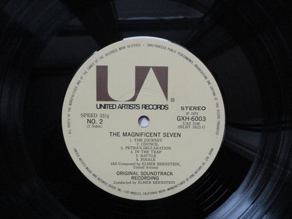 Elmer Bernstein - Return Of The Seven (Original Movie Soundtrack) (Vinyl, LP, Album, Stereo) Near Mint (NM or M-) / Very Good Plus (VG+)