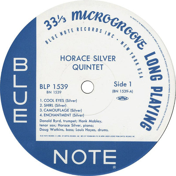 The Horace Silver Quintet - 6 Pieces Of Silver (Vinyl, LP, Album, Limited Edition, Reissue, Mono) Near Mint (NM or M-) / Near Mint (NM or M-)