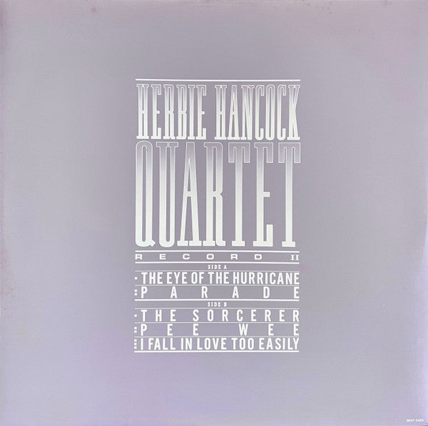 Herbie Hancock - Quartet = カルテット (2xVinyl, LP, Album) Very Good Plus (VG+) / Very Good Plus (VG+)