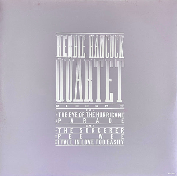 Herbie Hancock - Quartet (2xVinyl, LP, Album) Very Good Plus (VG+) / Very Good Plus (VG+)