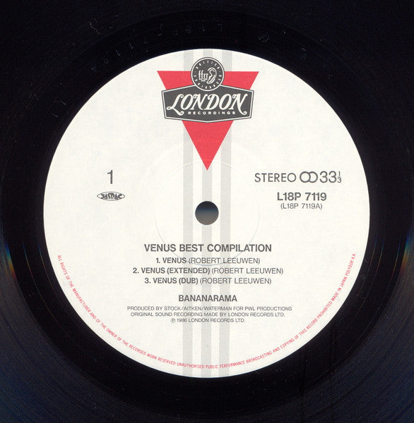 Bananarama - Venus Best Compilation (Vinyl, 12", 33 ⅓ RPM, Single) Very Good Plus (VG+) / Very Good (VG)