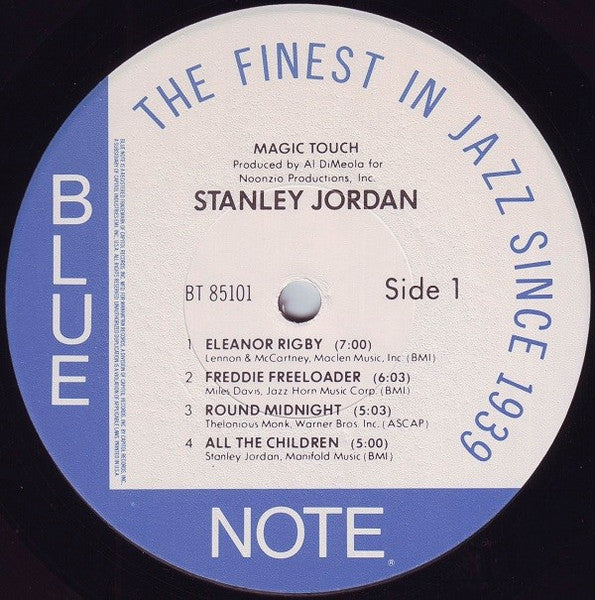 Stanley Jordan - Magic Touch (Vinyl, LP, Album, Stereo) Very Good Plus (VG+) / Very Good Plus (VG+)
