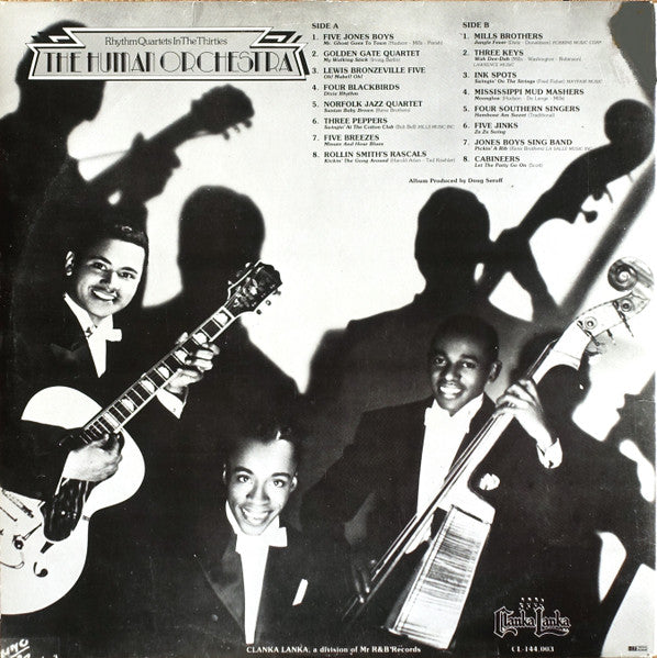Various - The Human Orchestra (Rhythm Quartets In The Thirties) (Vinyl, LP, Album, Compilation, Mono) Very Good (VG) / Very Good (VG)