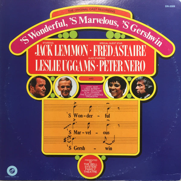 Jack Lemmon - 'S Wonderful, 'S Marvelous, 'S Gershwin (Vinyl, LP) Very Good Plus (VG+) / Very Good (VG)