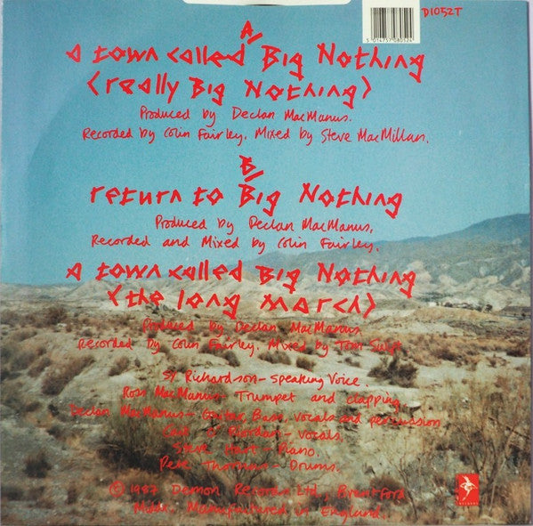 The MacManus Gang - A Town Called Big Nothing (Vinyl, 12", 45 RPM, Single) Good Plus (G+) / Good Plus (G+)