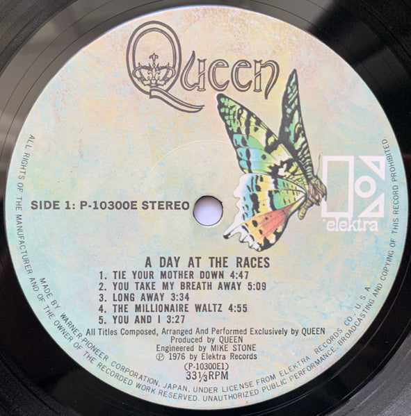 Queen - A Day At The Races (Vinyl, LP, Album, Stereo) Very Good Plus (VG+) / Very Good Plus (VG+)