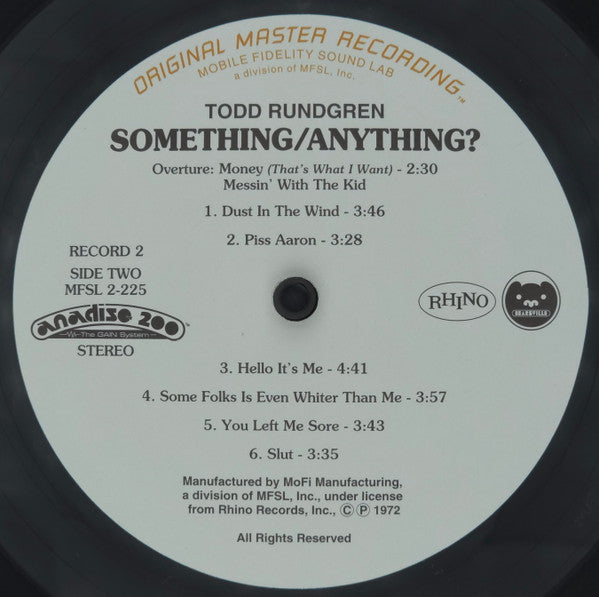 Todd Rundgren - Something / Anything? (2xVinyl, LP, Limited Edition, Numbered, Remastered, Stereo) Mint (M) / Mint (M)