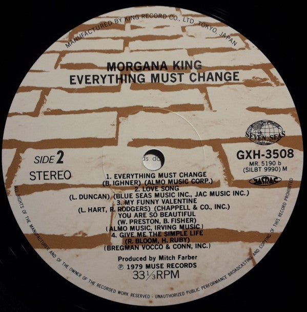 Morgana King - Everything Must Change (Vinyl, LP, Album) Near Mint (NM or M-) / Very Good Plus (VG+)