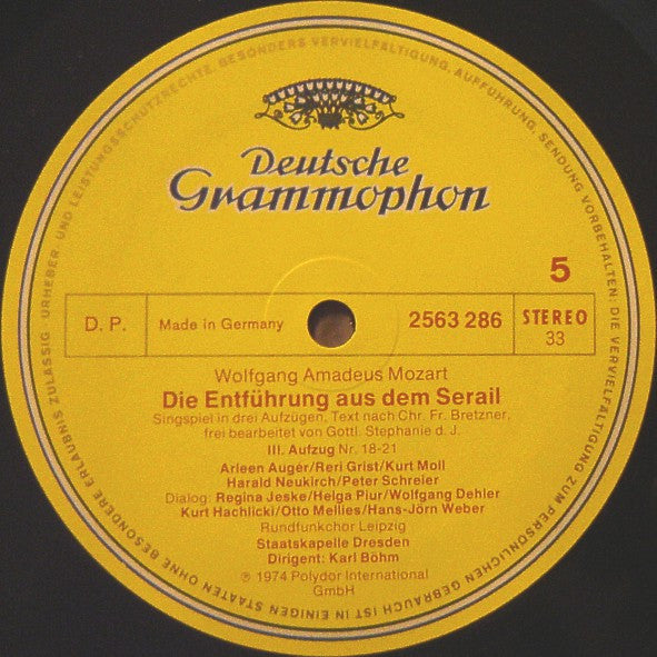Wolfgang Amadeus Mozart - Die Entführung Aus Dem Serail / Der Schauspieldirektor (3xVinyl, Box Set, LP, Album, Stereo, Limited Edition) Near Mint (NM or M-) / Very Good Plus (VG+)