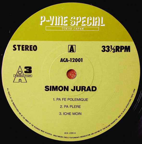 Simon Jurad & Opération 78 - À Cœur Ouvert... (Vinyl, LP, Album) Very Good (VG) / Very Good Plus (VG+)